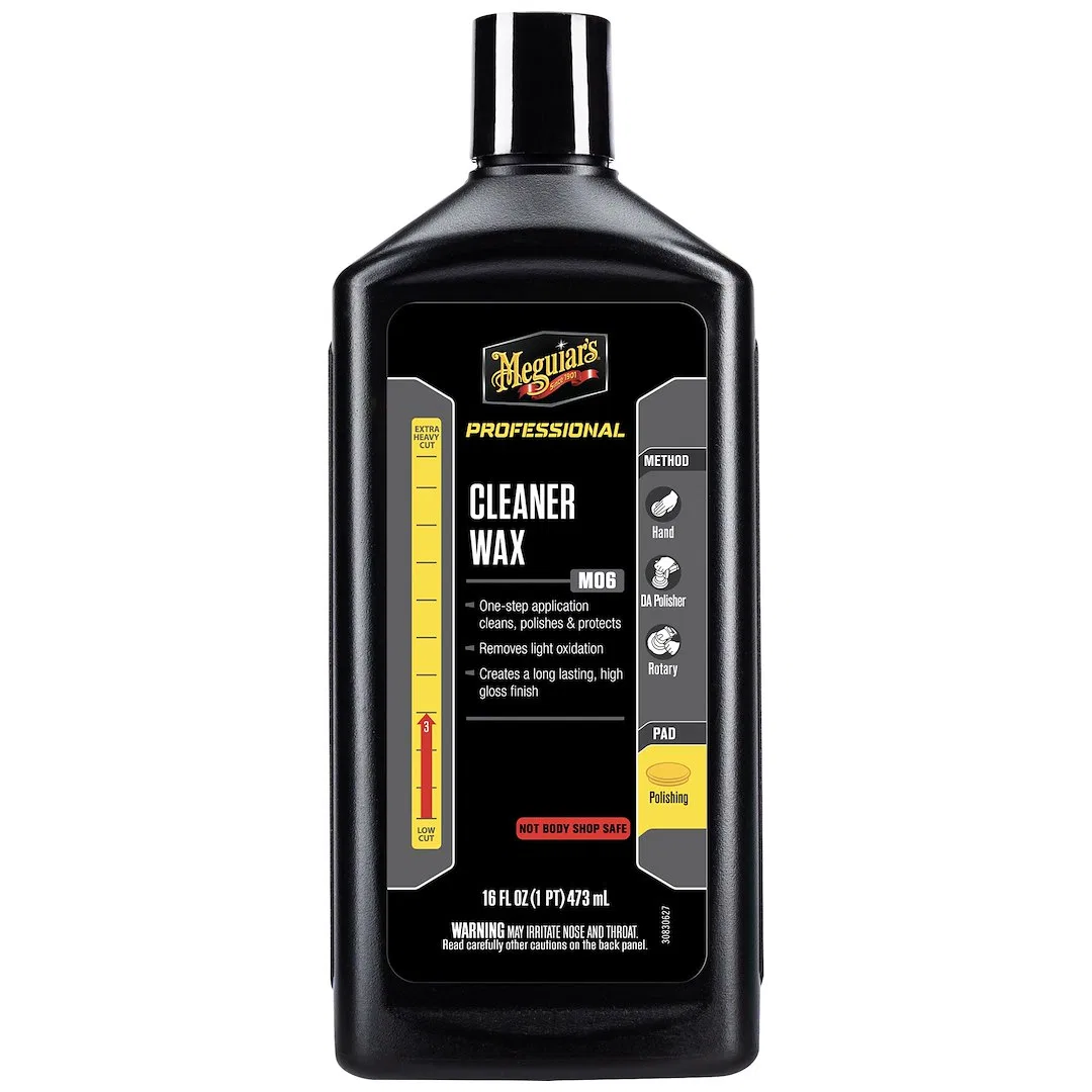 M0616 – MEGUIARS WAX Car Wax, Cleaner Wax Clean/ Polish and Protect 16 Ounce Without Applicator